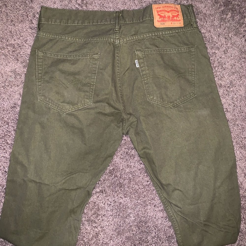 Levi’s 508 Olive Green Straight Leg Pants